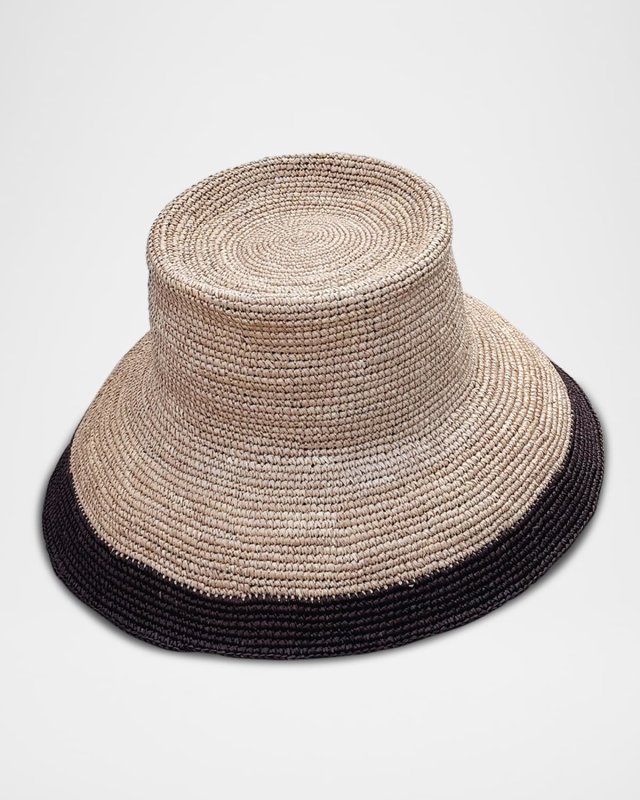 Gina XL Straw Bucket Hat